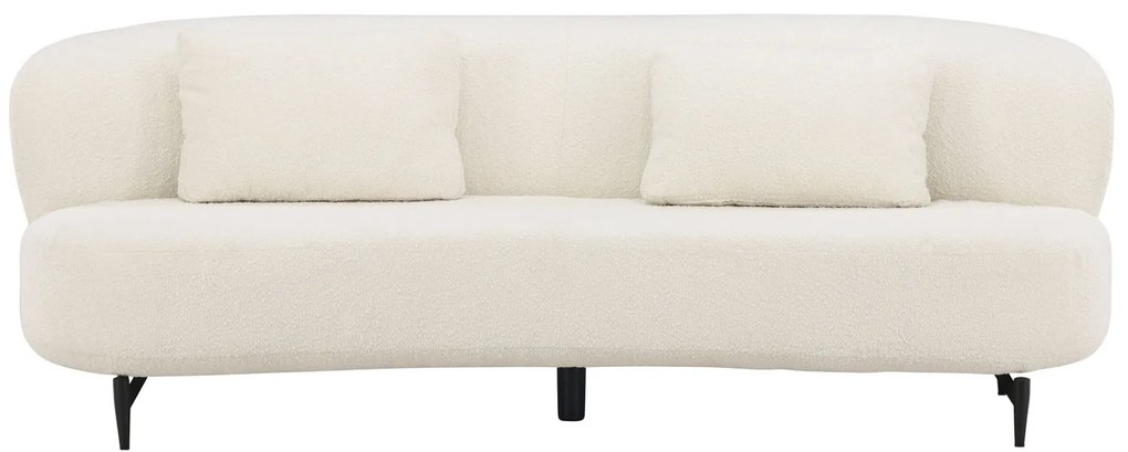 Jörn Luis Sofa - 2,5-Zitsbank - Wit Boucle / Teddy Stof - Jorn