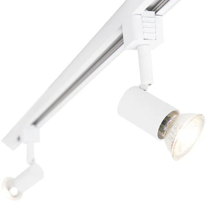 Smart railsysteem wit 1-fase 5-lichts incl. Wifi GU10 - Iconic Jeany