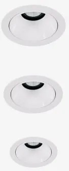 Pack Van 3 Inbouw Led-downlights Met Ronde Frames Ø7 Cm In Aluminium Orelva Warm Wit 2700k & Wit & 6 W & 23º - Sklum