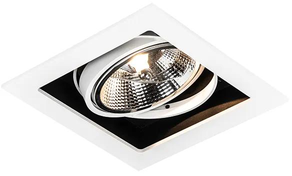 Moderne inbouwspot wit 18 cm verstelbaar - Artemis 111 Modern GU10 vierkant Binnenverlichting Lamp