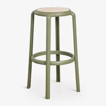 Set Van 4 Hoge Tuinkrukken Omara Groen – Intens Olijf & ↑75 Cm - Sklum
