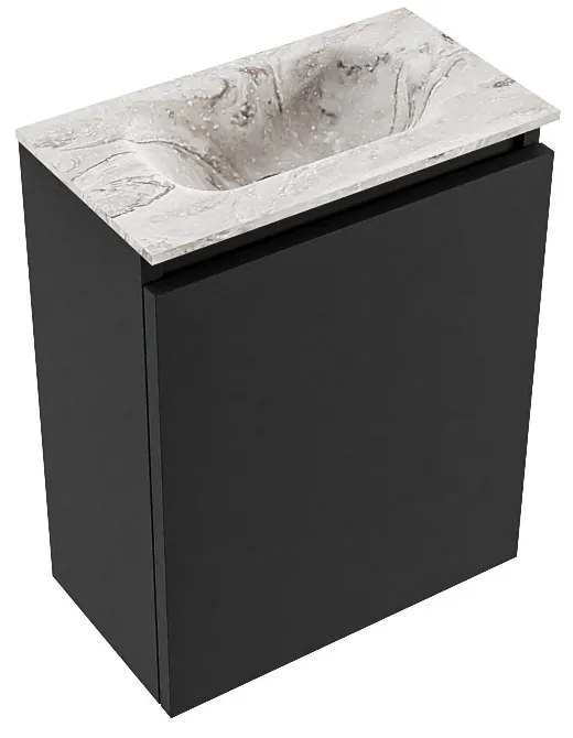 Mondiaz Ture DLux toiletmeubel 40cm urban met wastafel glace midden zonder kraangat