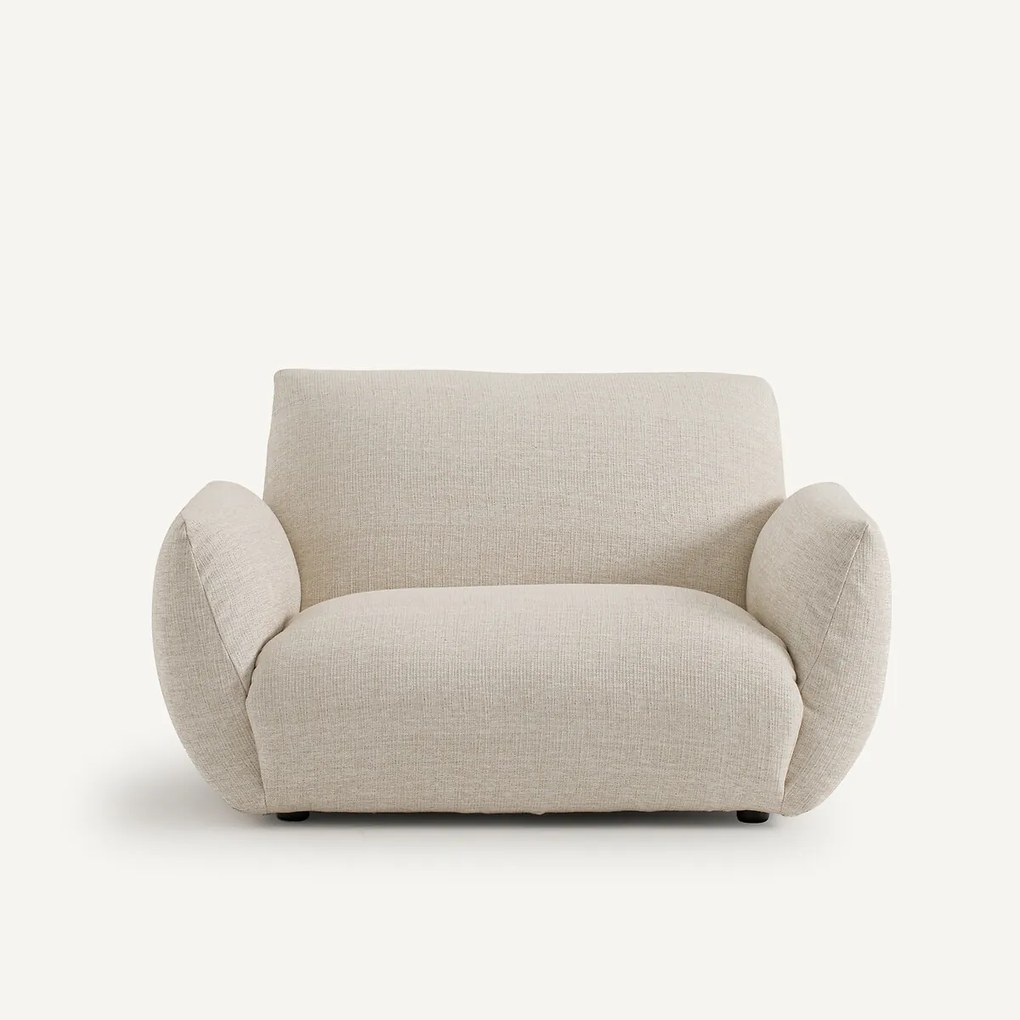 Fauteuil in canvas stof, Spogano