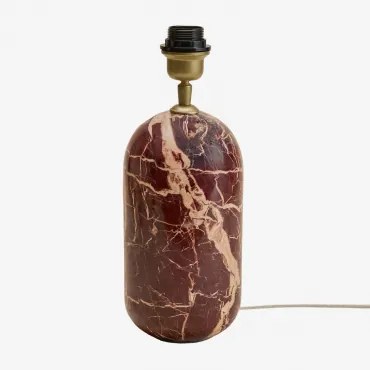 Voet Voor Tafellamp Van Natuurlijke Steen Yalvira Rood Marmer Cherry Gold - Sklum