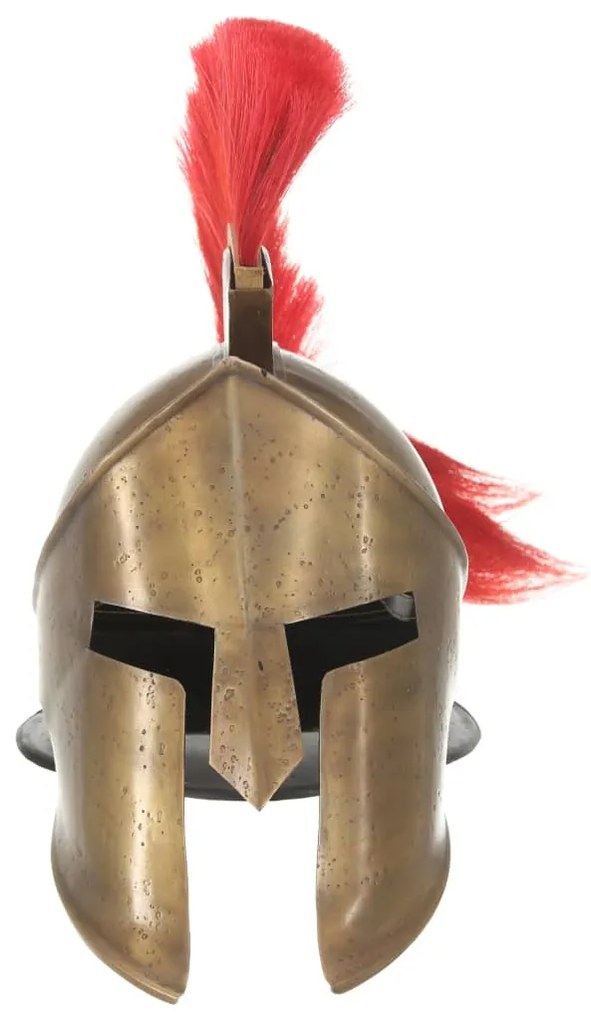 vidaXL Soldatenhelm Grieks replica LARP staal messingkleurig