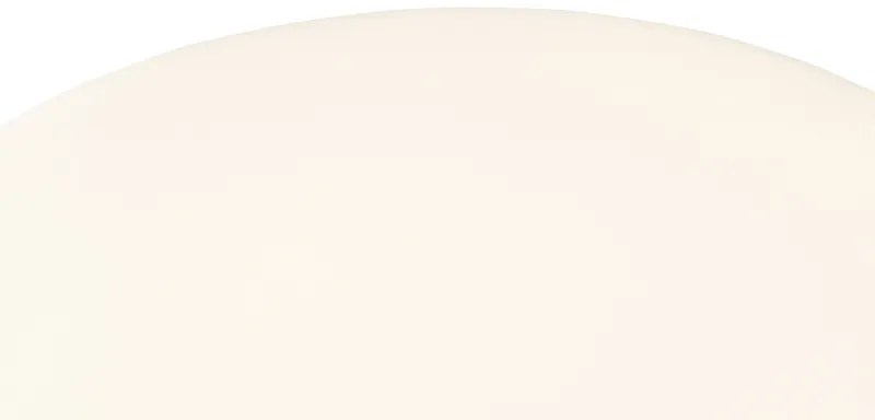 Smart moderne buiten vloerlamp zwart kap wit incl. Wifi A60 - Virginia