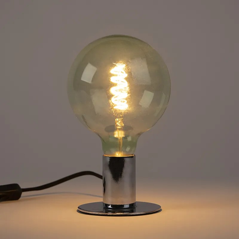 E27 dimbare LED spiraal filament lamp G125 groen 200 lm 2100K bol / globe / rond