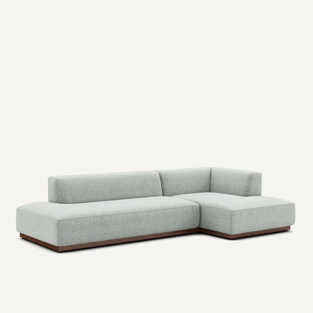 Rechtse hoekbank XL in gespikkelde stof, Jacopo