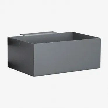 Modulaire Buitenkeuken Opbergmand Van Staal Savona Grijs – Grafiet & 20 X 10 Cm - Sklum