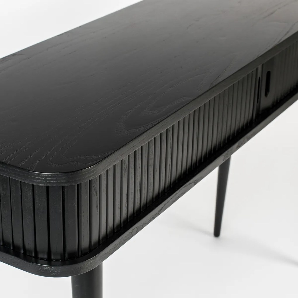 Zuiver Barbier Black Zwarte Design Sidetable - 120 X 35cm.