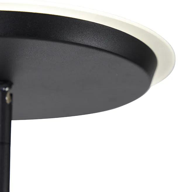 Vloerlamp met dimmer zwart incl. LED met afstandsbediening - Bumu Design Binnenverlichting Lamp