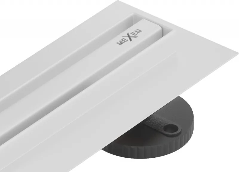 Mexen Flat 360° Slim 80 cm draaibare lineaire afvoer, wit - 1241080