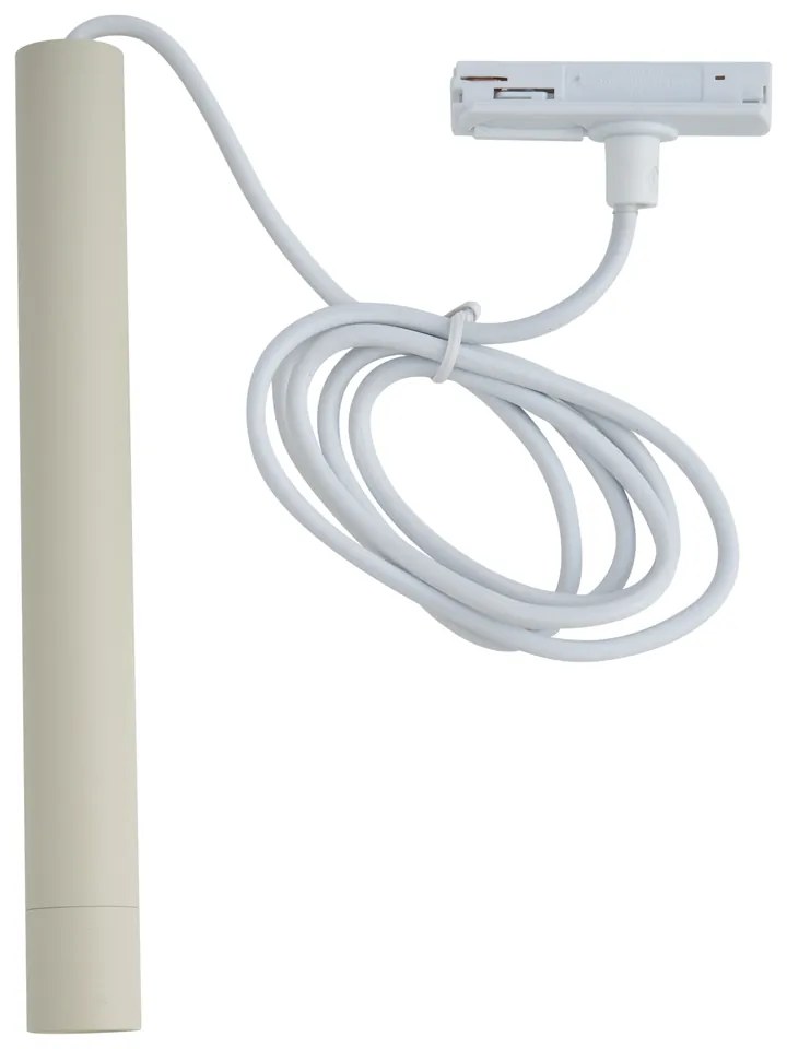 Moderne hanglamp beige met wit voor railsysteem 1-fase - Iconic Frini