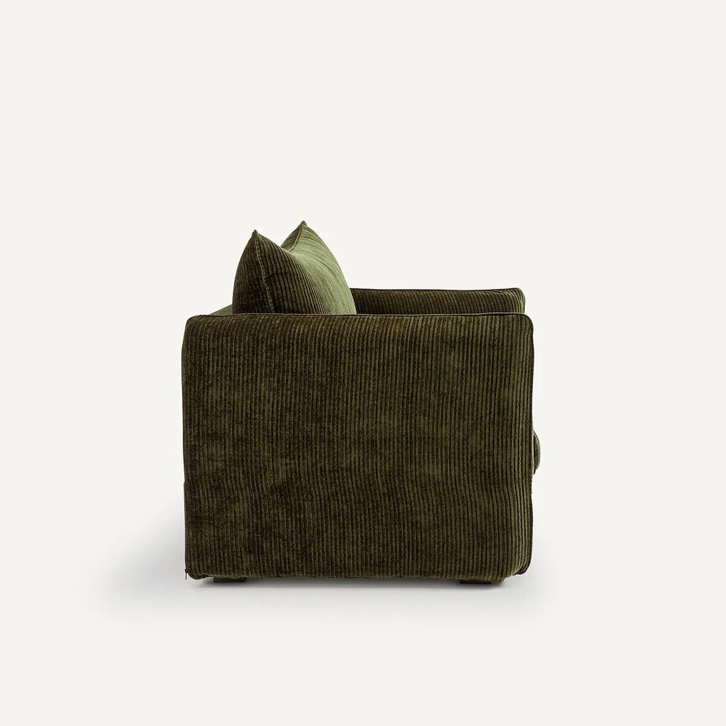 Fauteuil in geribd fluweel, Néo Chiquito