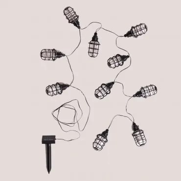 Led-slinger Met Zonne-oplader Van 2 M Estiu Zwart - Sklum