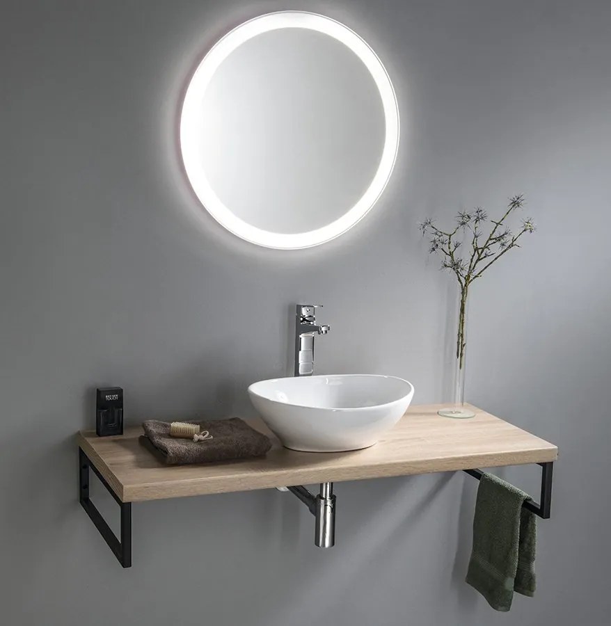 Aqualine Vega 97.5cm badkamermeubel met ovale waskom