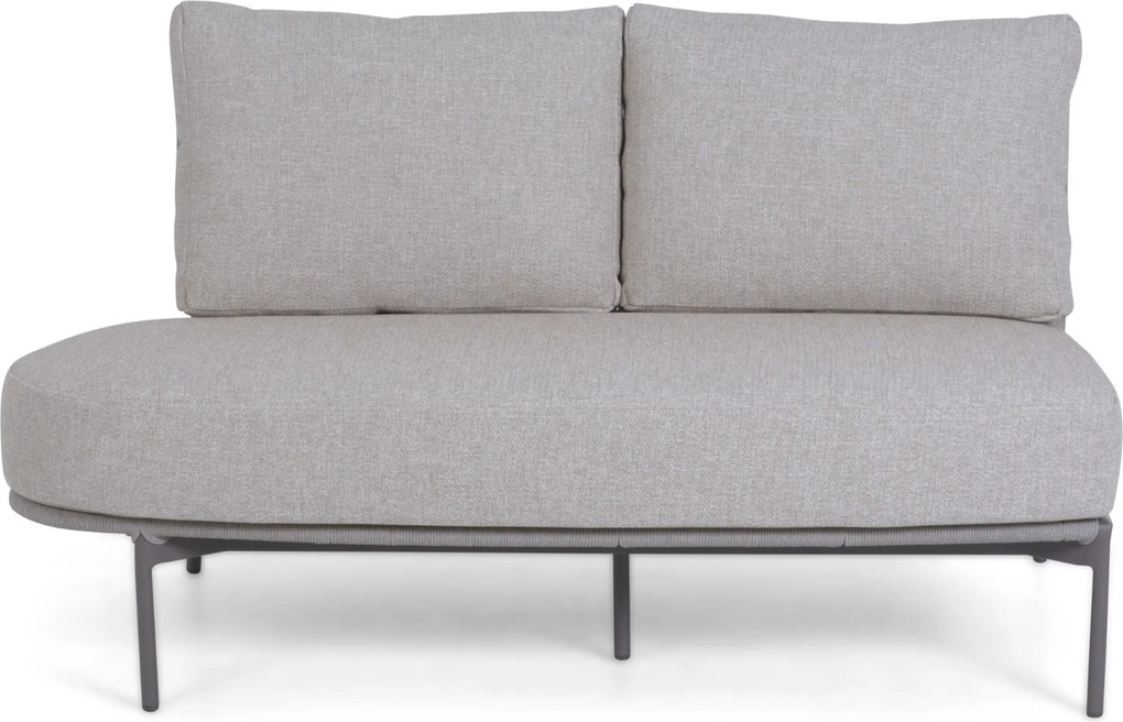 Hoek loungeset 5 personen Aluminium/rope Taupe 4 Seasons Outdoor Florence