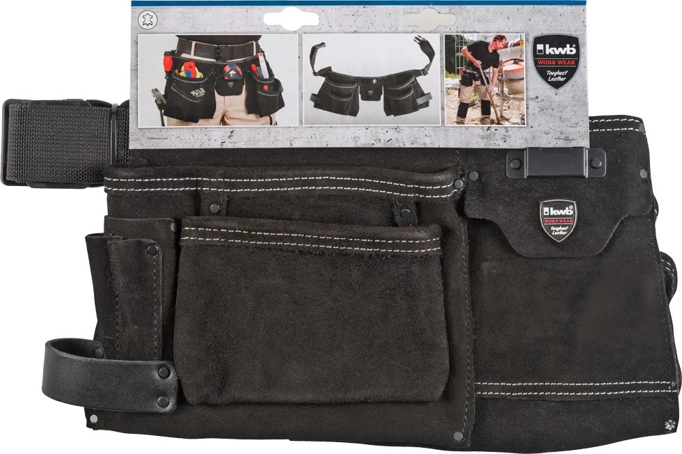 KWB Gereedschapsriemtas 2-delig Leer
