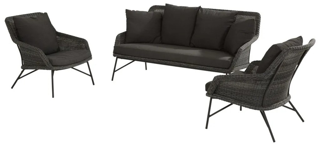 4 Seasons Outdoor Samoa Loungeset SALE  Loungeset    antraciet weerbestendig