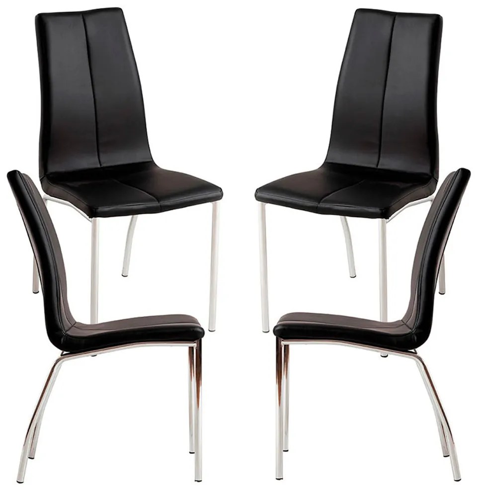 Pak 4 Humi Kunstlederen Stoelen