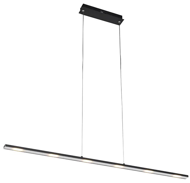 Design hanglamp zwart incl. LED met touchdimmer - Platina