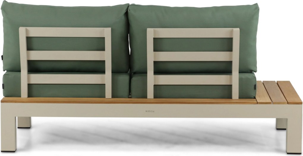 Loungeset 5 personen Aluminium/Teak Taupe Lifestyle Garden Furniture Vittoria