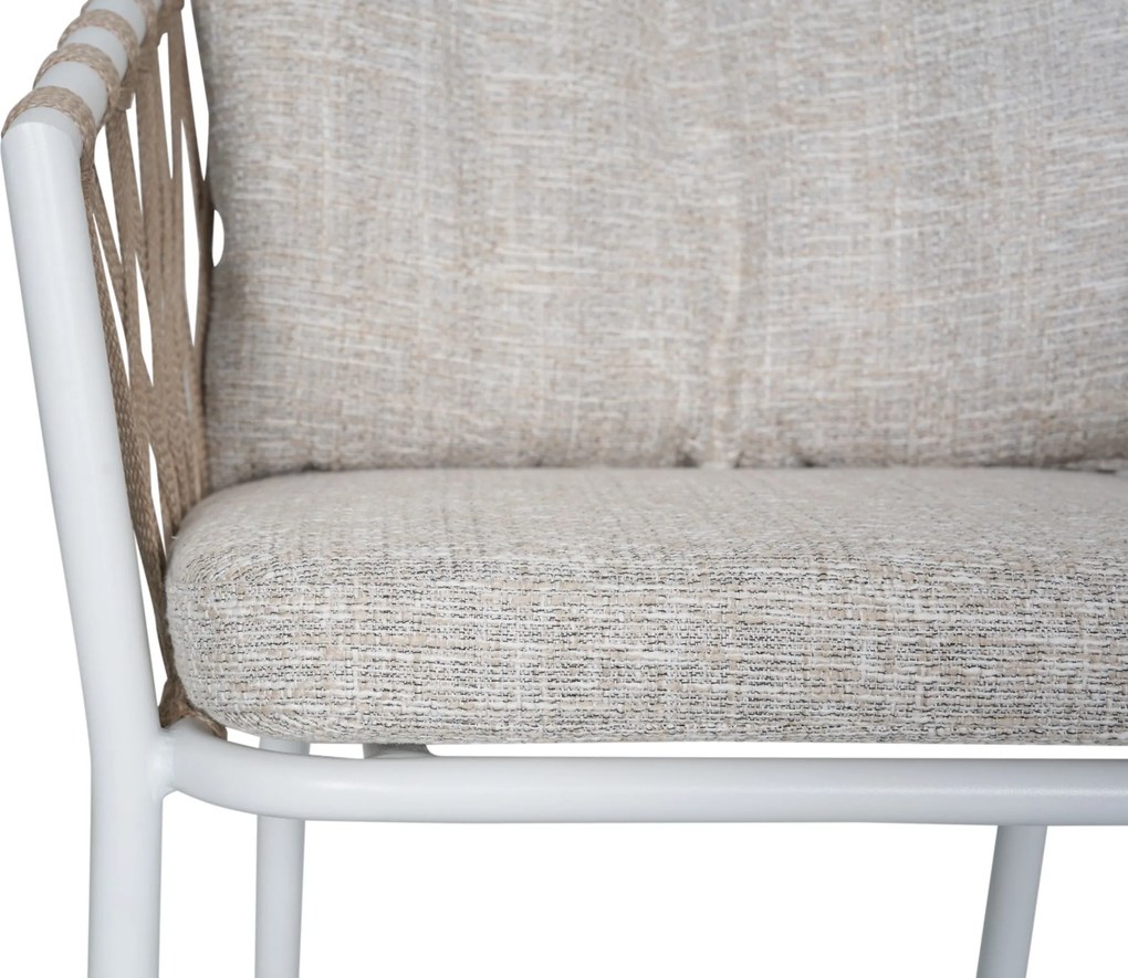 Tuinset 6 personen 150 cm Rope Wit Lifestyle Garden Furniture Morano/Arancia