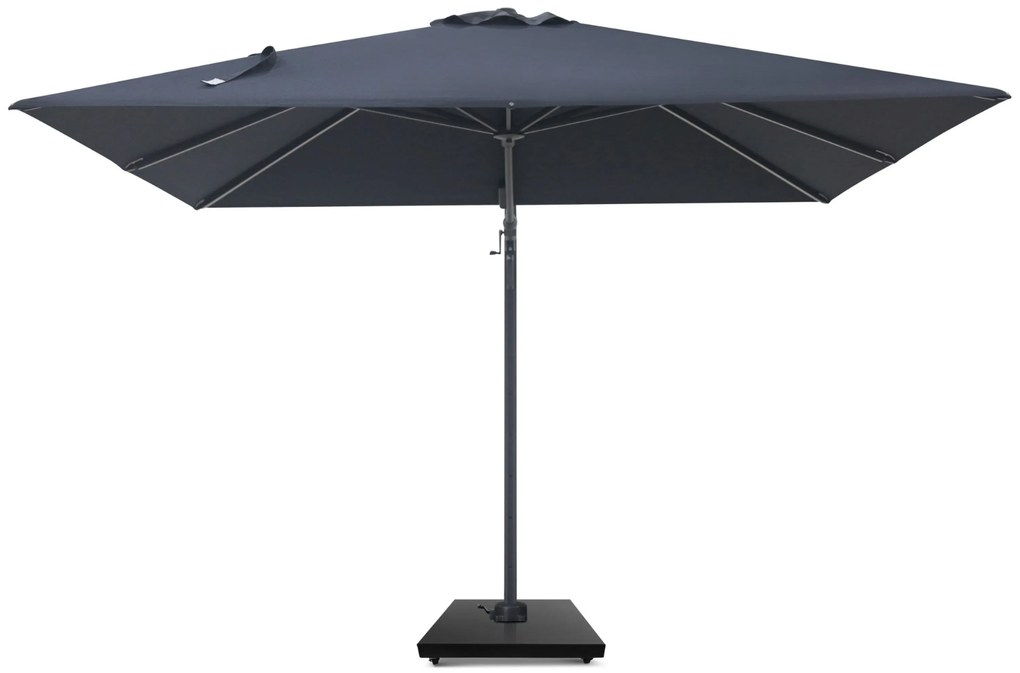 Zweefparasol 3x3m S2 Excellent (excl. voet) Grijs-antraciet Camello Luna LED