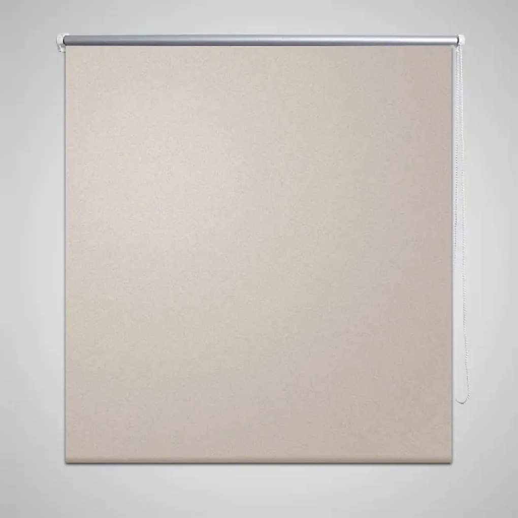 vidaXL Rolgordijn verduisterend 120 x 175 cm beige