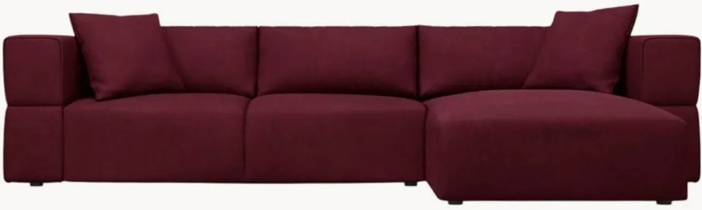 Chenille hoekbank Esther (4-zits), hoekdeel links