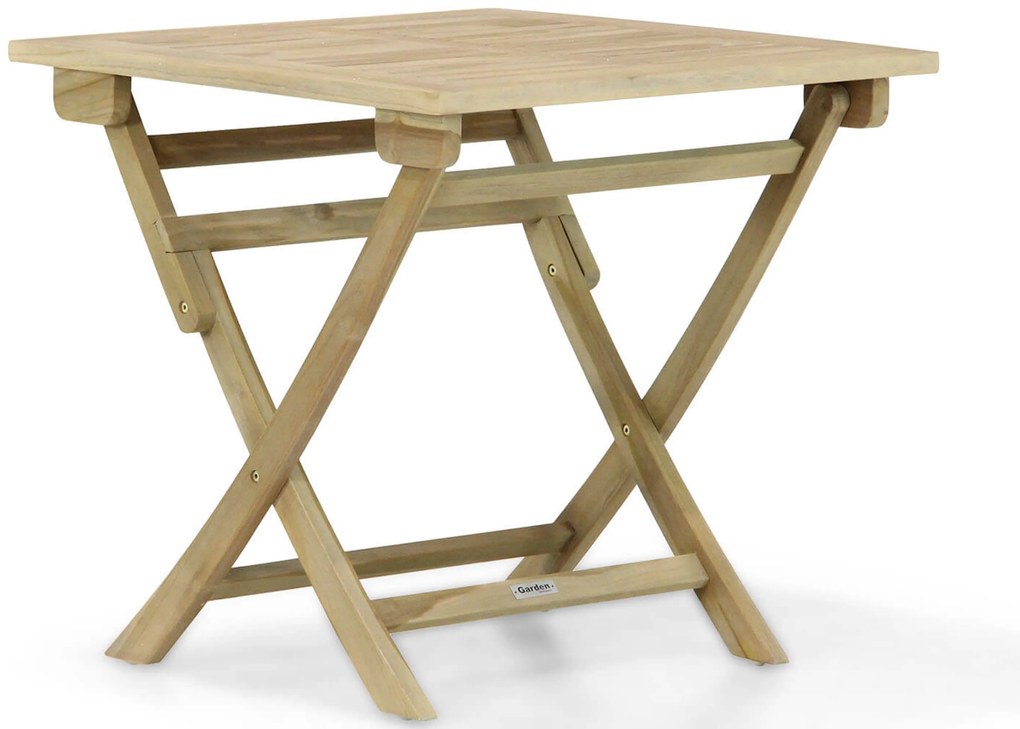Tuinset 2 personen 80 cm Teak Taupe Garden Collections Birmingham/Derby