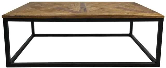 HSM Collection salontafel Jorn - naturel/zwart - 40x110x70 cm - Leen Bakker