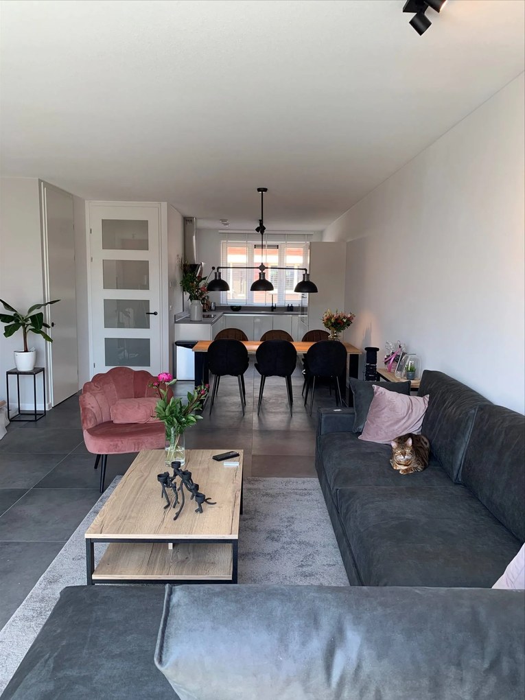 Vloertegel 60x60 Cm Betonlook Antraciet DC90