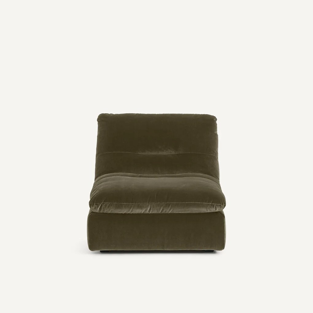Modulaire fauteuil in fluweel, GIULIANO