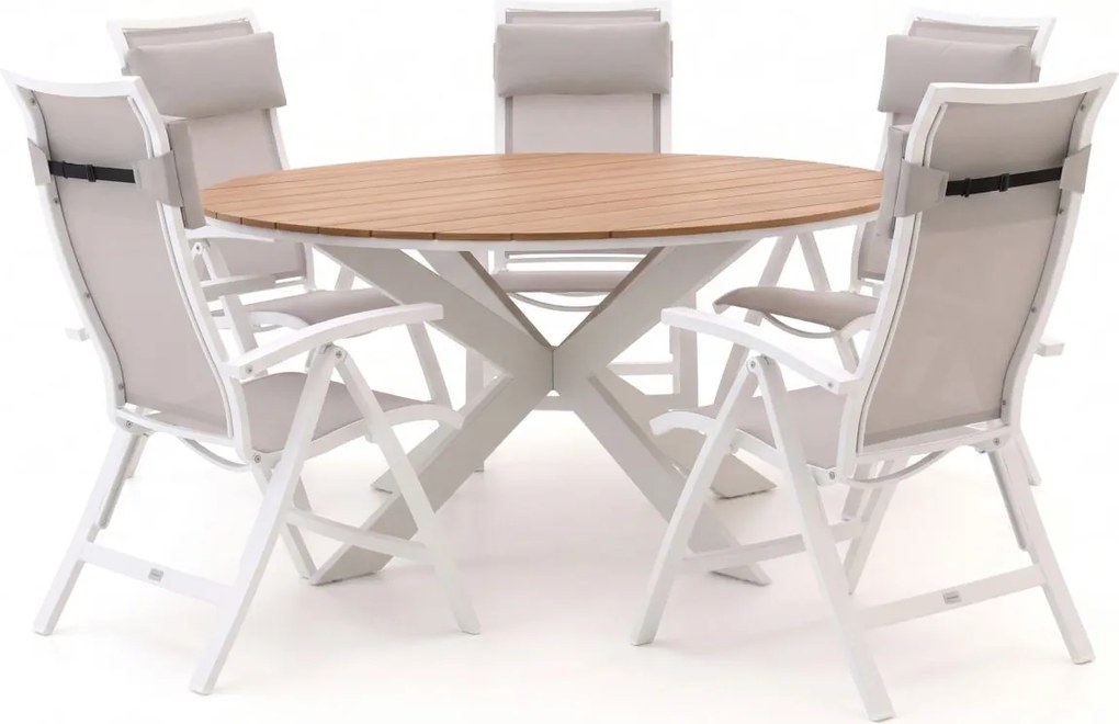 + 15% kassakorting | Diningset Bellagio  | 5 personen | Tuinset polywood | 6-delig | Kees Smit Tuinmeubelen
