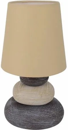 Tafellamp met 1 fitting en textielen kap