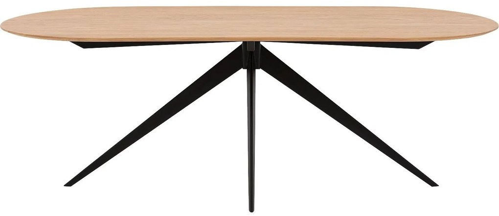 Goossens Excellent Eettafel Uniek, Semi rond 260 x 100 cm