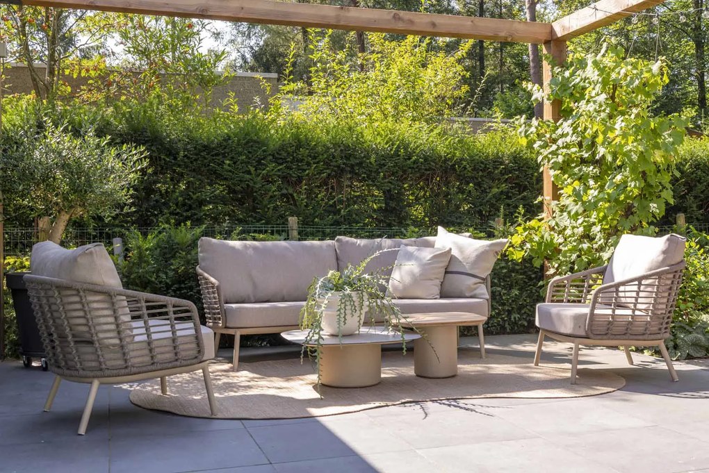 Taste by 4 Seasons Puglia loungeset latte SALE Loungeset taupe weerbestendig