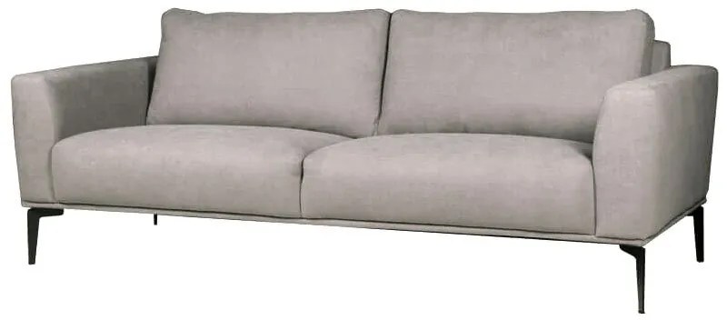 3 zitsbank - Tulp - stof Sorro lichtgrijs 90