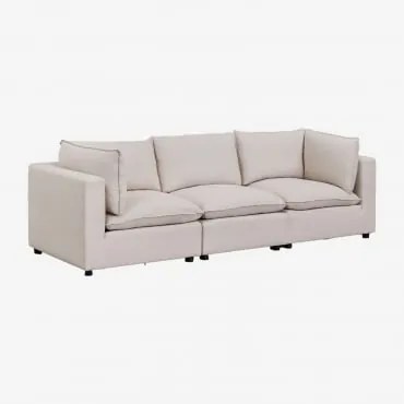 3-delige Modulaire Bank Daniela Stof Crème Beige - Sklum