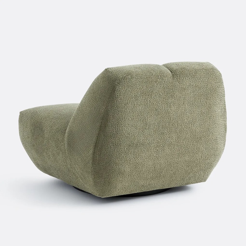 Draaifauteuil, reliëfstof, Nuria