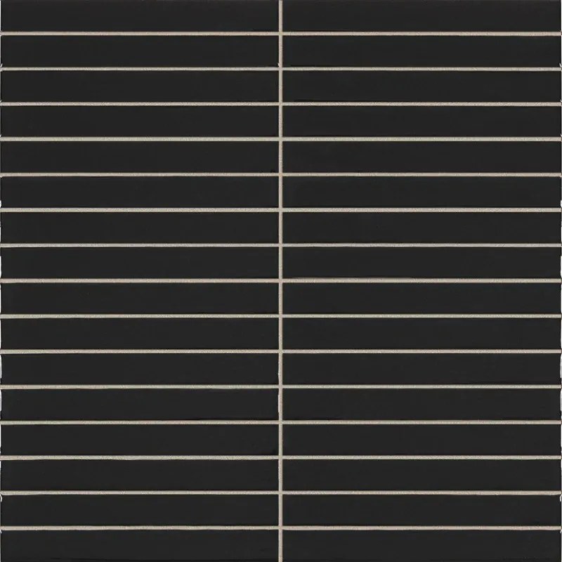 Jabo Pencil Kromo Black mozaïektegel 35x35cm