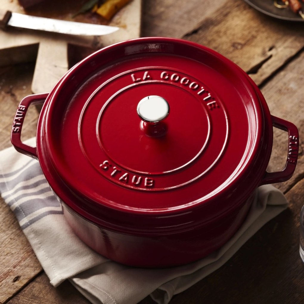 Staub La Cocotte Cocotte 28 cm / 6,75 l, Rond, Kersenrood - La Cocotte - Staub
