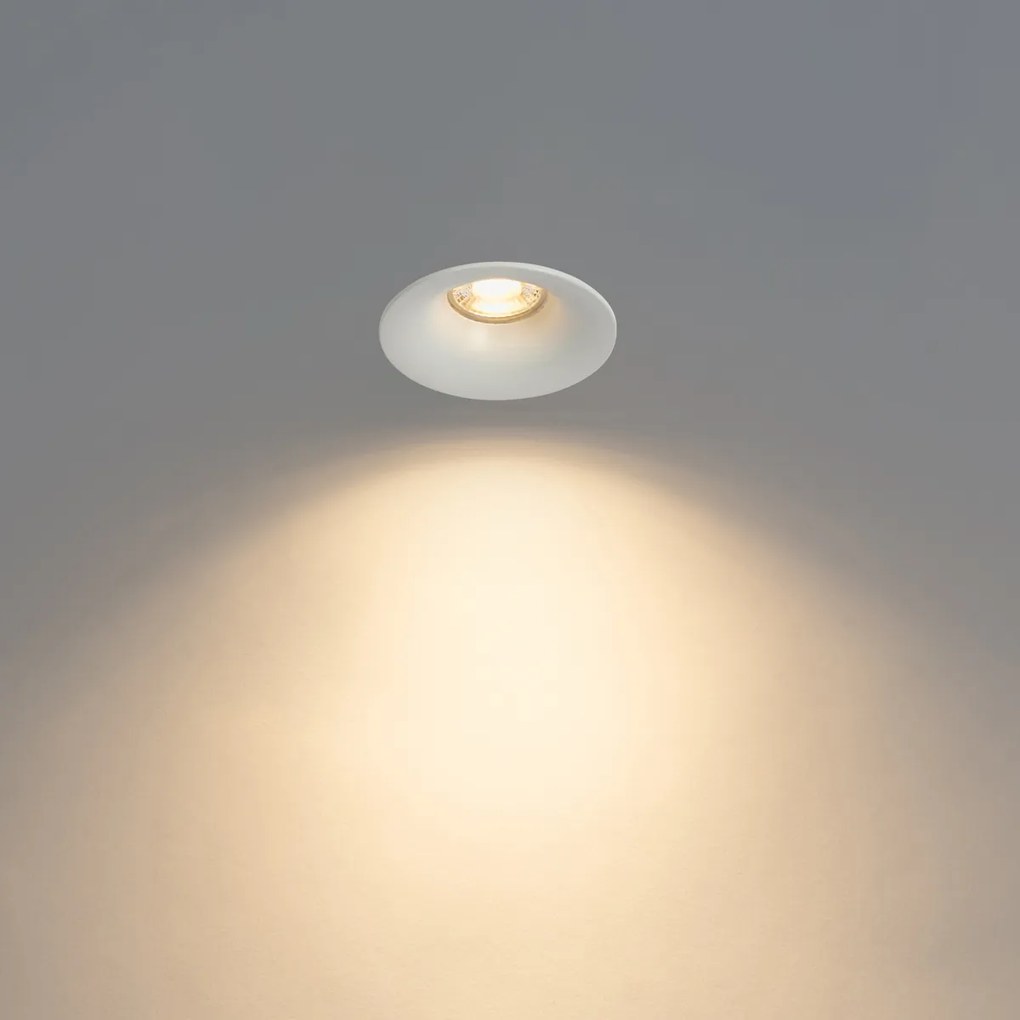 Set van 6 inbouwspots wit GU10 50mm - Gijs