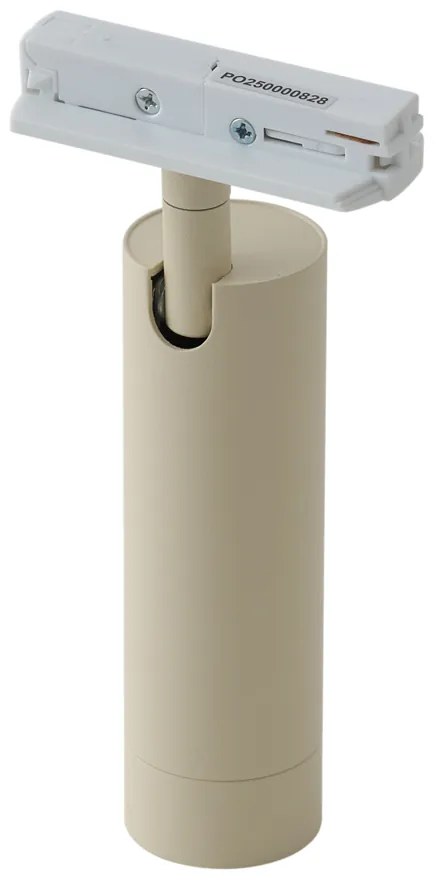 Moderne spot beige met witte adapter voor railsysteem 1-fase GU10 35mm - Iconic Jeana Luxe