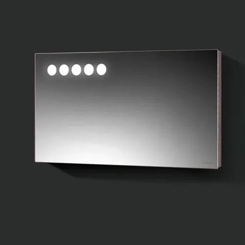 Badkamerspiegel Crystal Salvator 100x50cm Geintegreerde TL Verlichting Lichtschakelaar