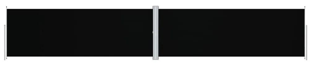 vidaXL Tuinscherm uittrekbaar 180x1000 cm zwart