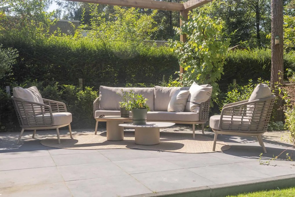 Taste by 4 Seasons Puglia loungeset latte SALE Loungeset taupe weerbestendig