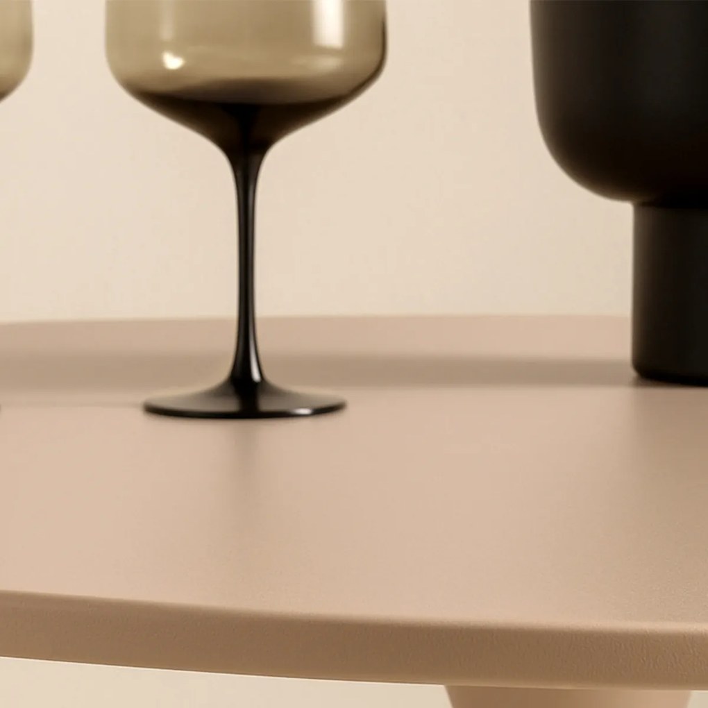 Ronde Eettafel Met Slank Stalen Frame - 100 X 100cm.