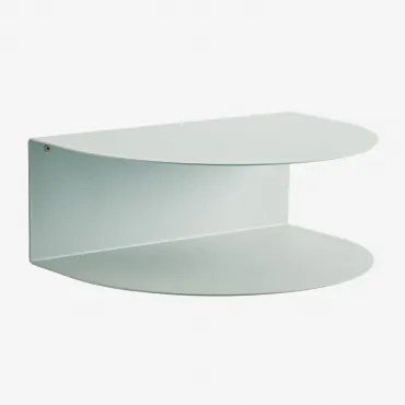 Set Van 2 Zwevende Nachtkastjes Van Staal Taifa Water Blauw - Sklum